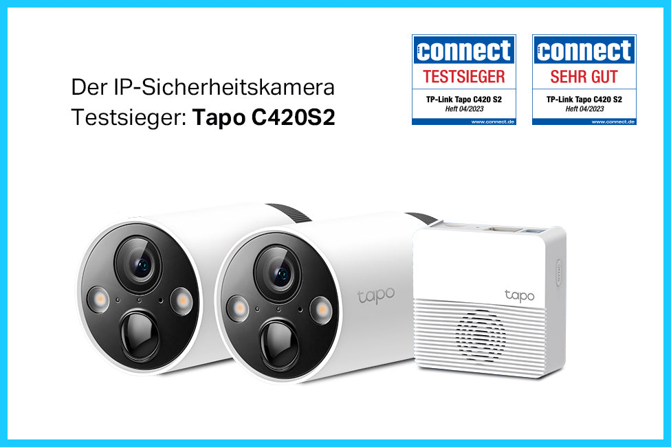 Tapo C420S2 ist Testsieger im connect-Vergleichstest von IP-Sicherheitskamerasystemen