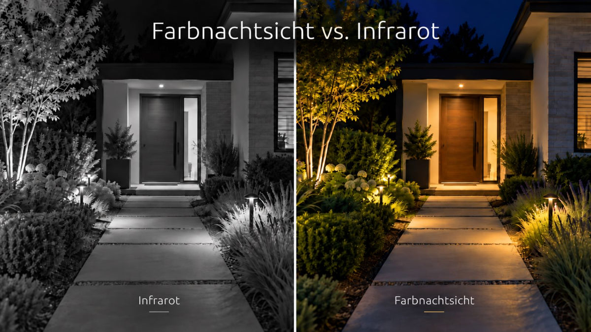 Farbnachtsicht vs Infrarot: Welche Nachtsicht ist bei Überwachungskameras besser?