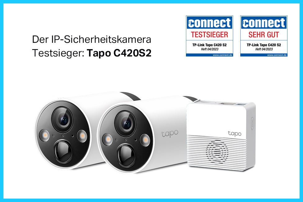 Tapo C420S2 ist Testsieger im connect-Vergleichstest von IP-Sicherheitskamerasystemen - TP-Link Tapo Deutschland