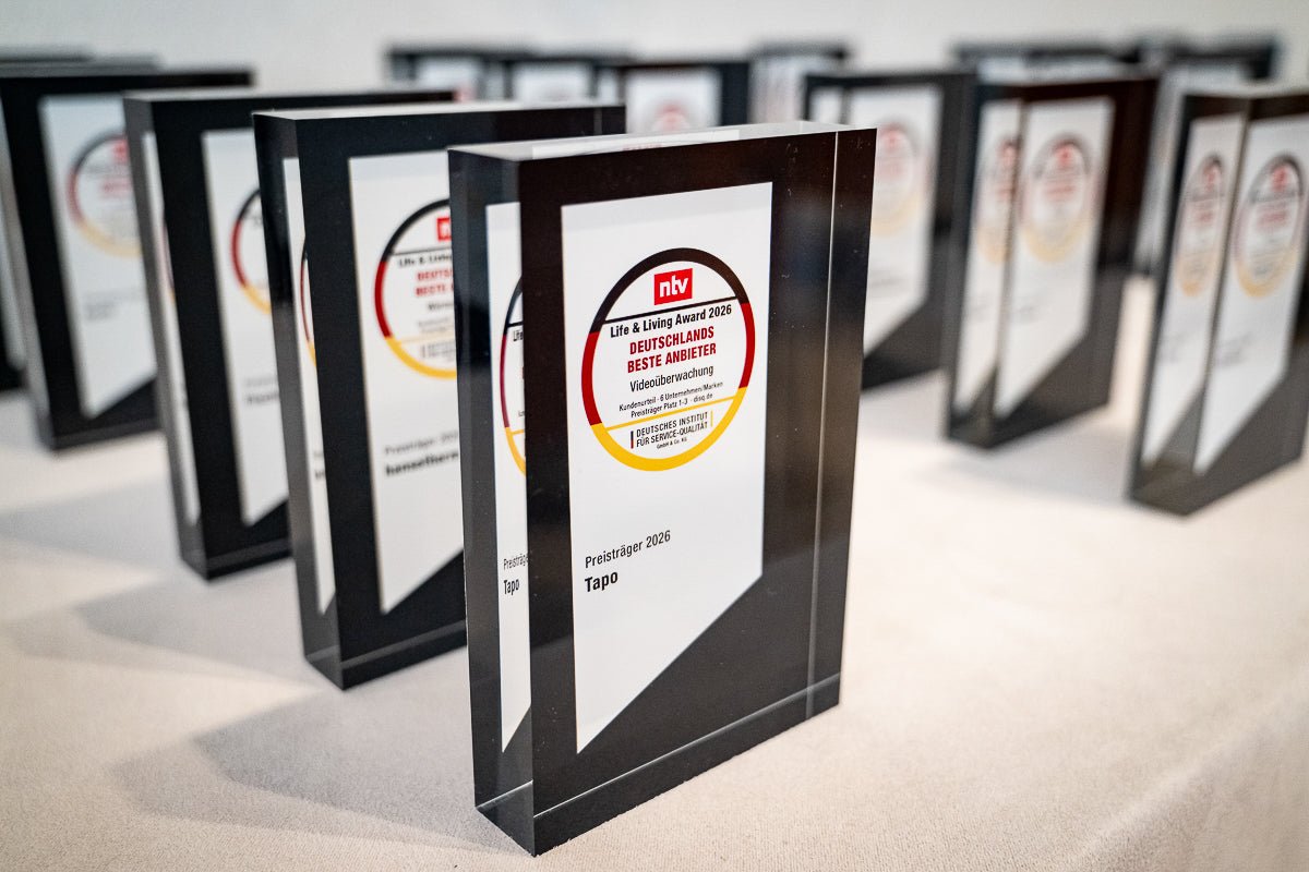 Tapo gewinnt "Life & Living Award 2026" für herausragende Kundenzufriedenheit bei Videoüberwachung - TP-Link Tapo Deutschland