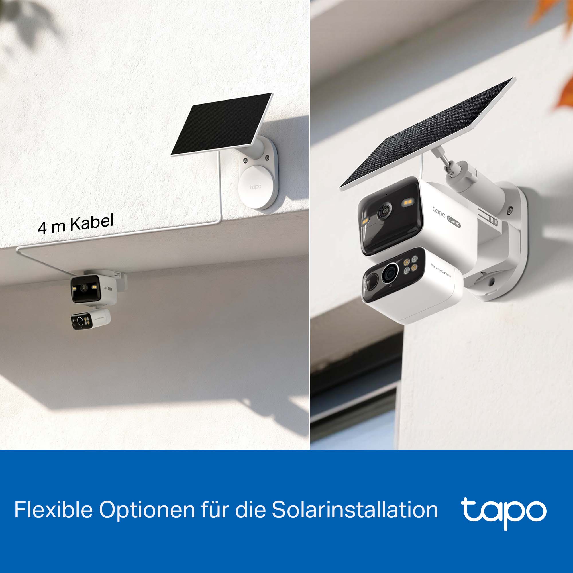 Tapo C645D KIT Solarbetriebenes dual lens Pan/Tilt Sicherheitskamera-Kit - Überwachungskamera