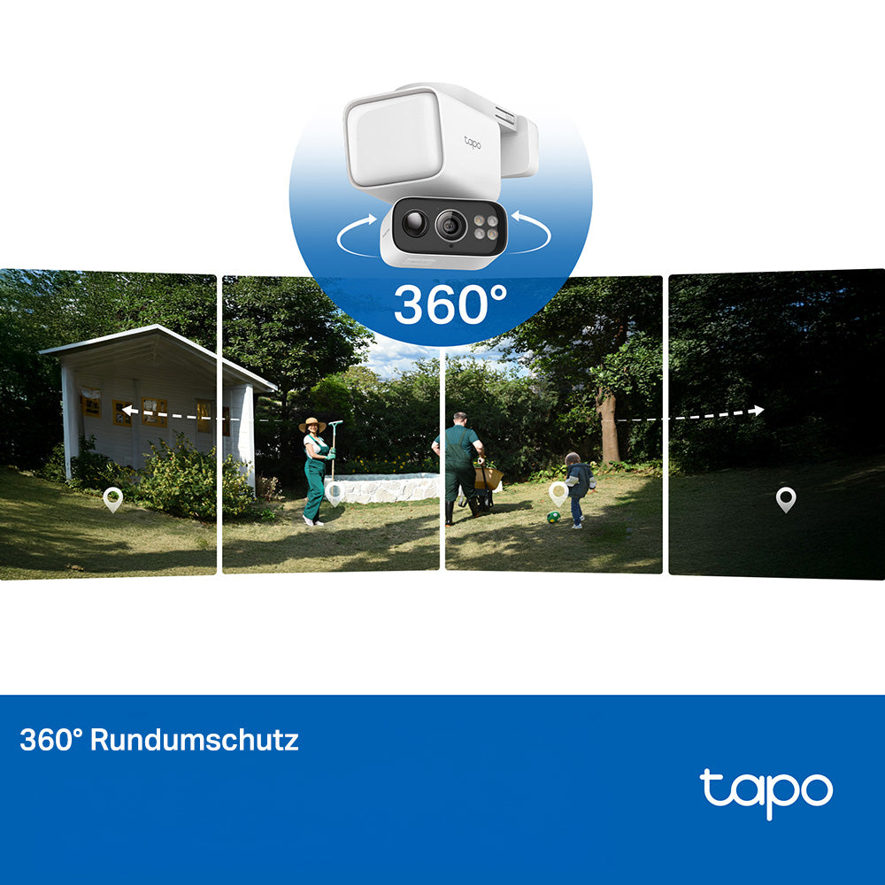 Tapo C615F KIT 2K 3MP 360° Solar-Flutlicht-Kamera - Floodlight Camera