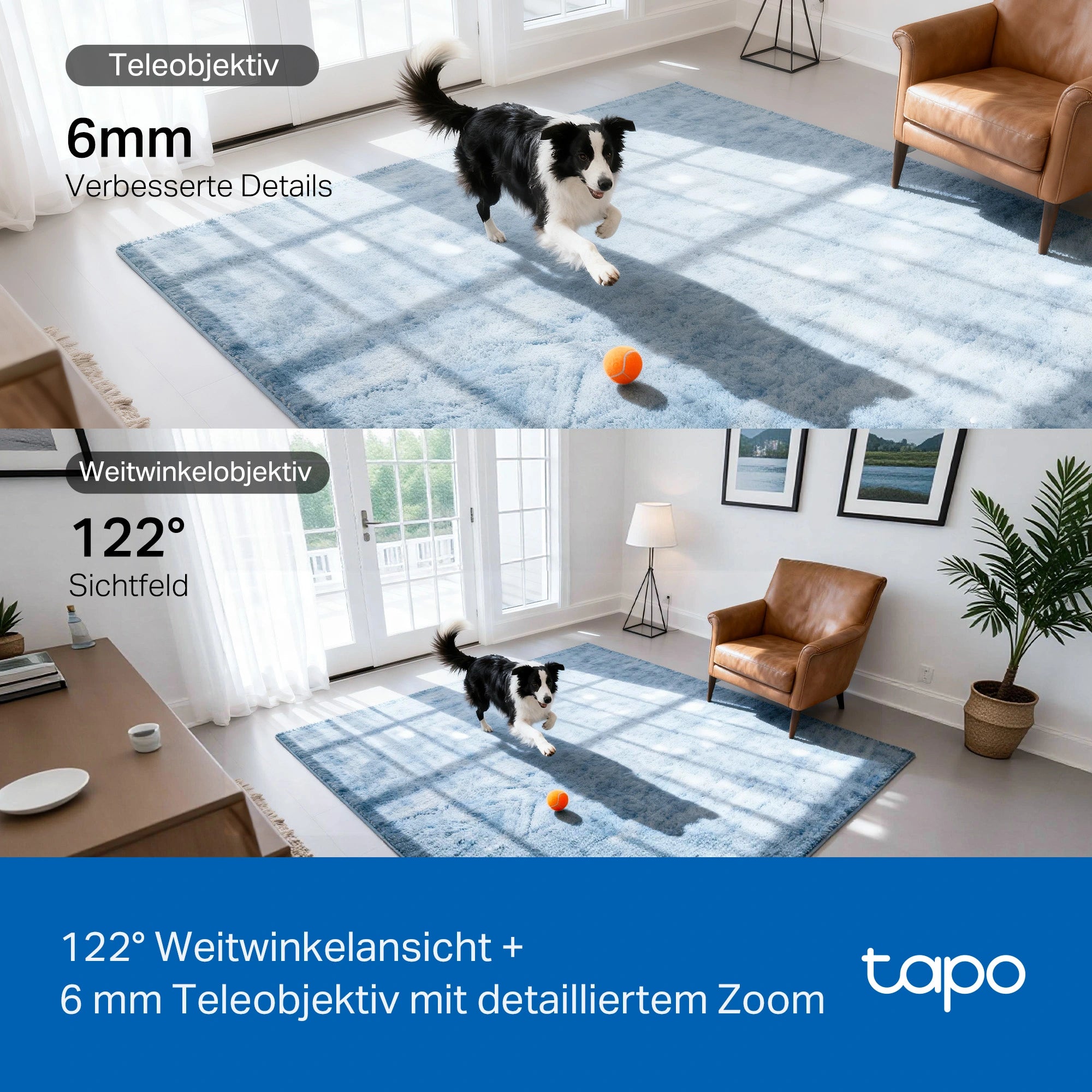 2K+2K Dual-Objektiv 360° Outdoor-Kamera | Tapo C245D