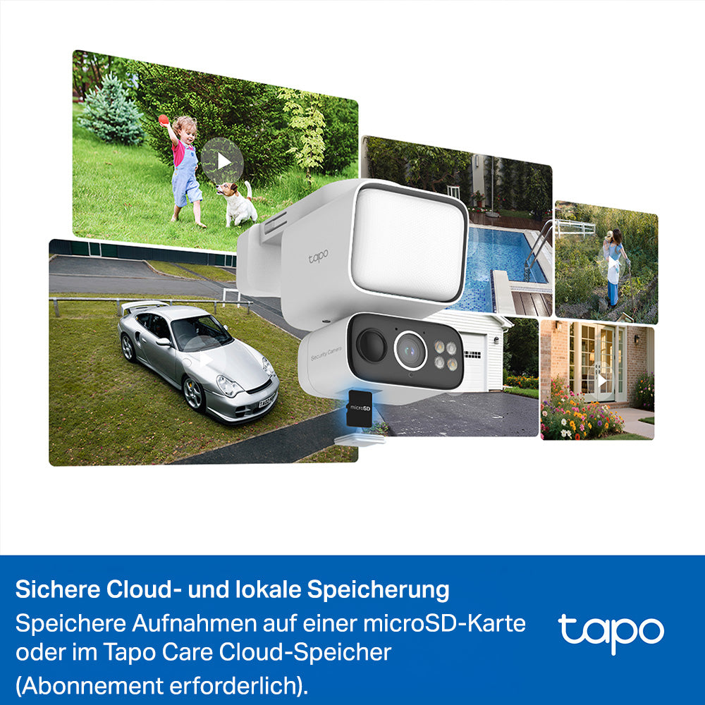Tapo C615F KIT 2K 3MP 360° Solar-Flutlicht-Kamera - Floodlight Camera