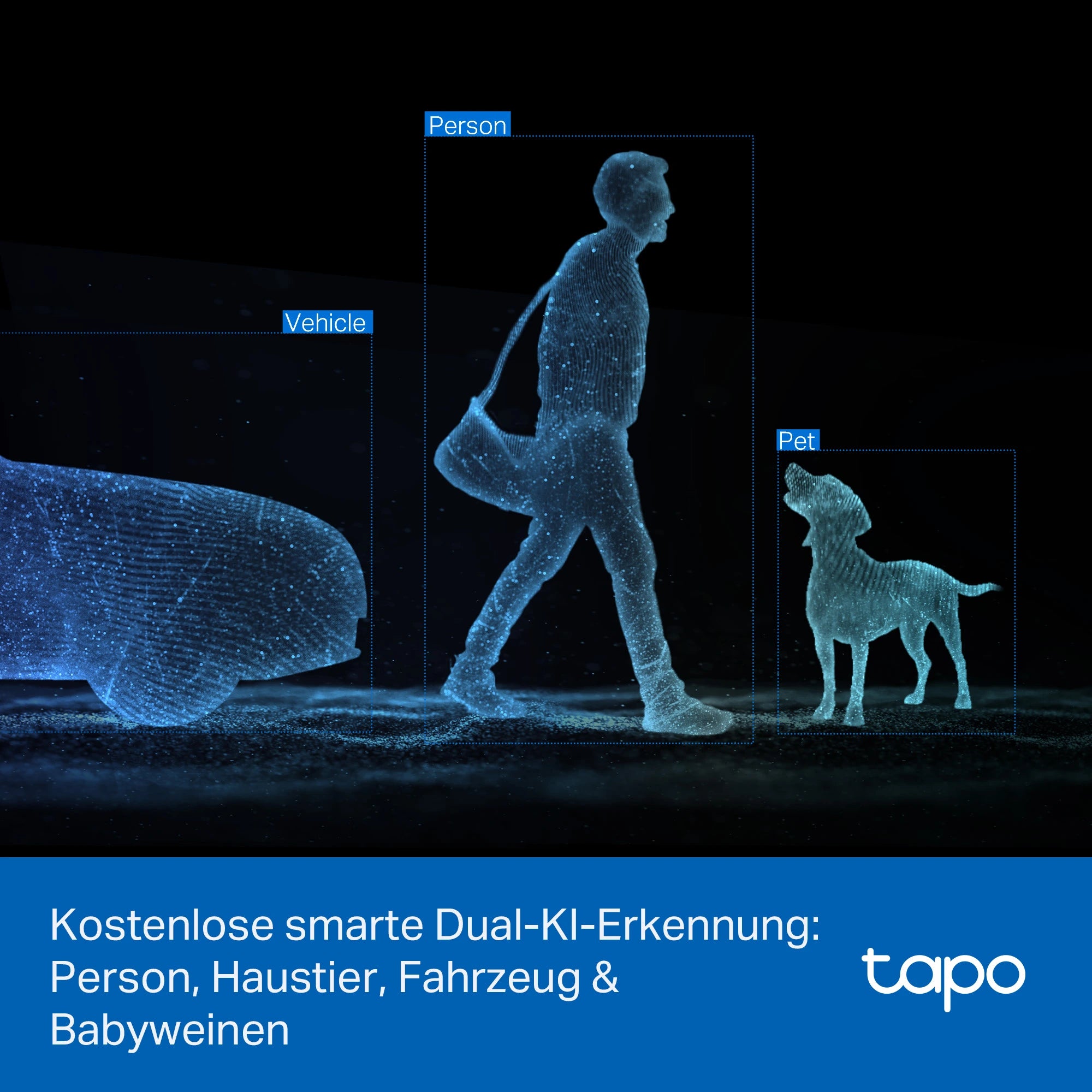 2K+2K Dual-Objektiv 360° Outdoor-Kamera | Tapo C245D