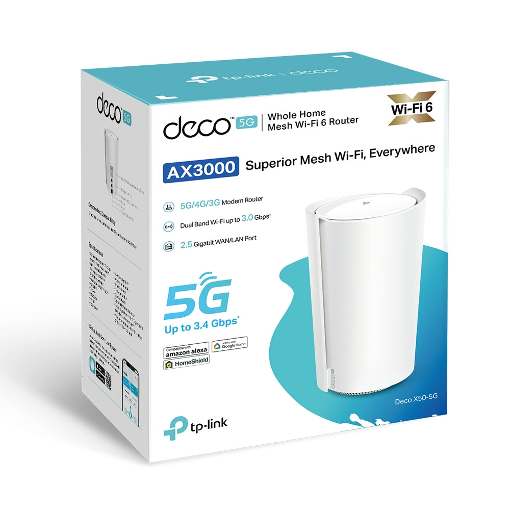 Deco X50-5G Wi-Fi 6 LTE WLAN 5G Router Sim-karte