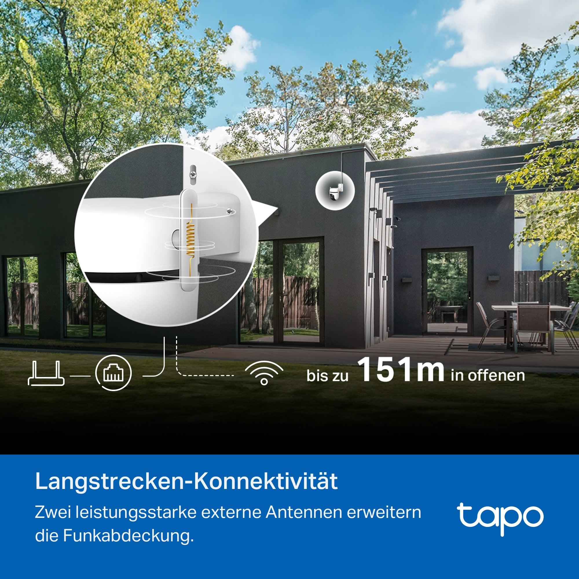 Tapo C530WS 3K 5MP, 360° - überwachungskamera aussen