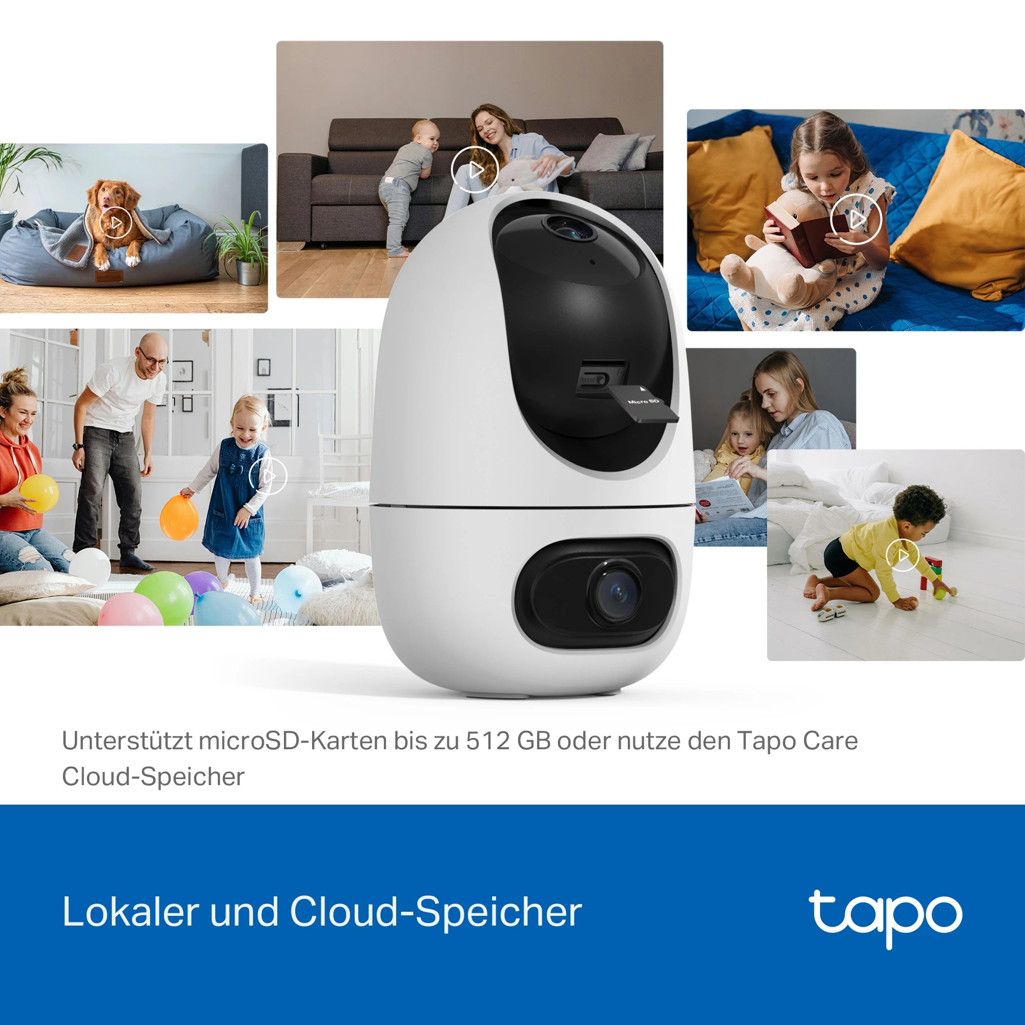 2K+2K Dual-Objektiv 360° Outdoor-Kamera | Tapo C245D