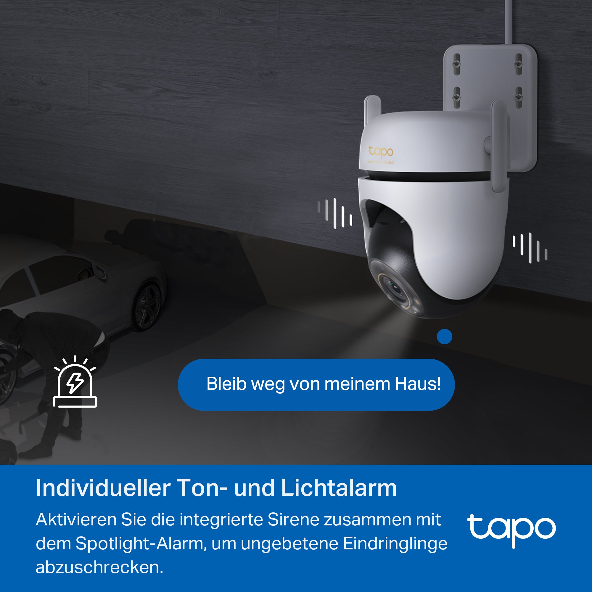 Tapo C530WS 3K 5MP, 360° - überwachungskamera aussen