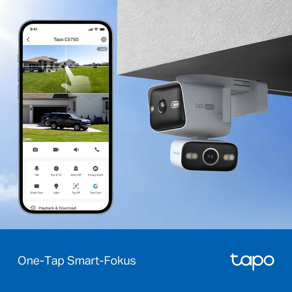 4K Dual - Objektiv 360° Outdoor Kamera | Tapo C575D - Tapo C575D