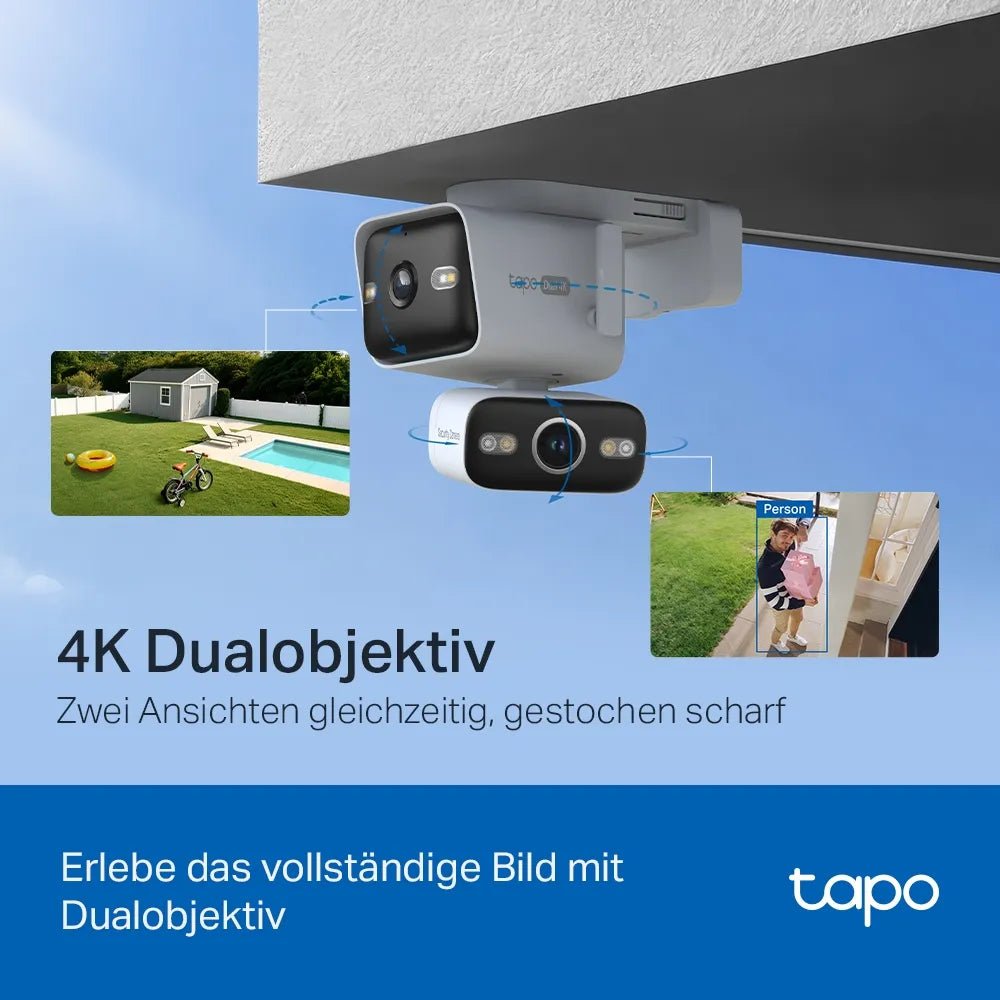4K Dual - Objektiv 360° Outdoor Kamera | Tapo C575D - Tapo C575D