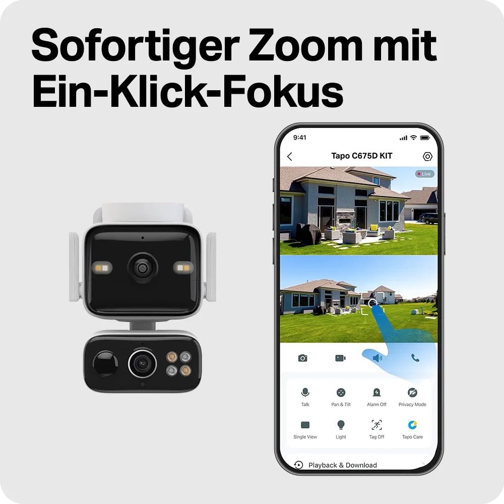 4K Dual - Objektiv 360° Solarbetriebene Kamera | Tapo C675D KIT - Tapo C675D KIT