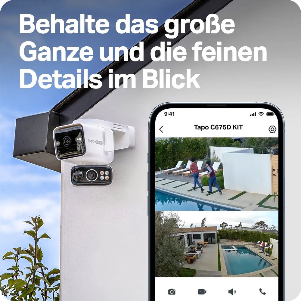 4K Dual - Objektiv 360° Solarbetriebene Kamera | Tapo C675D KIT - Tapo C675D KIT