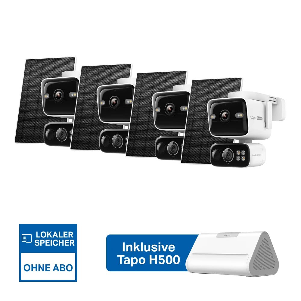 4K Dual-Objektiv Solar-Überwachungssystem | Tapo H500 + C675D KIT (4er-Pack) - Jun2
