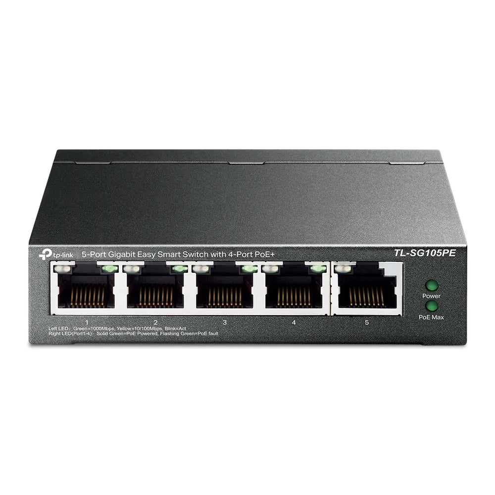 5 - Port Gigabit Smart Switch mit 4 PoE+ Ports | TL - SG105PE - TL-SG105PE