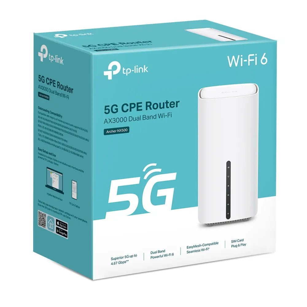5G AX3000 Dual - Band Wi - Fi 6 Gigabit Router | Archer NX500 - Archer NX500