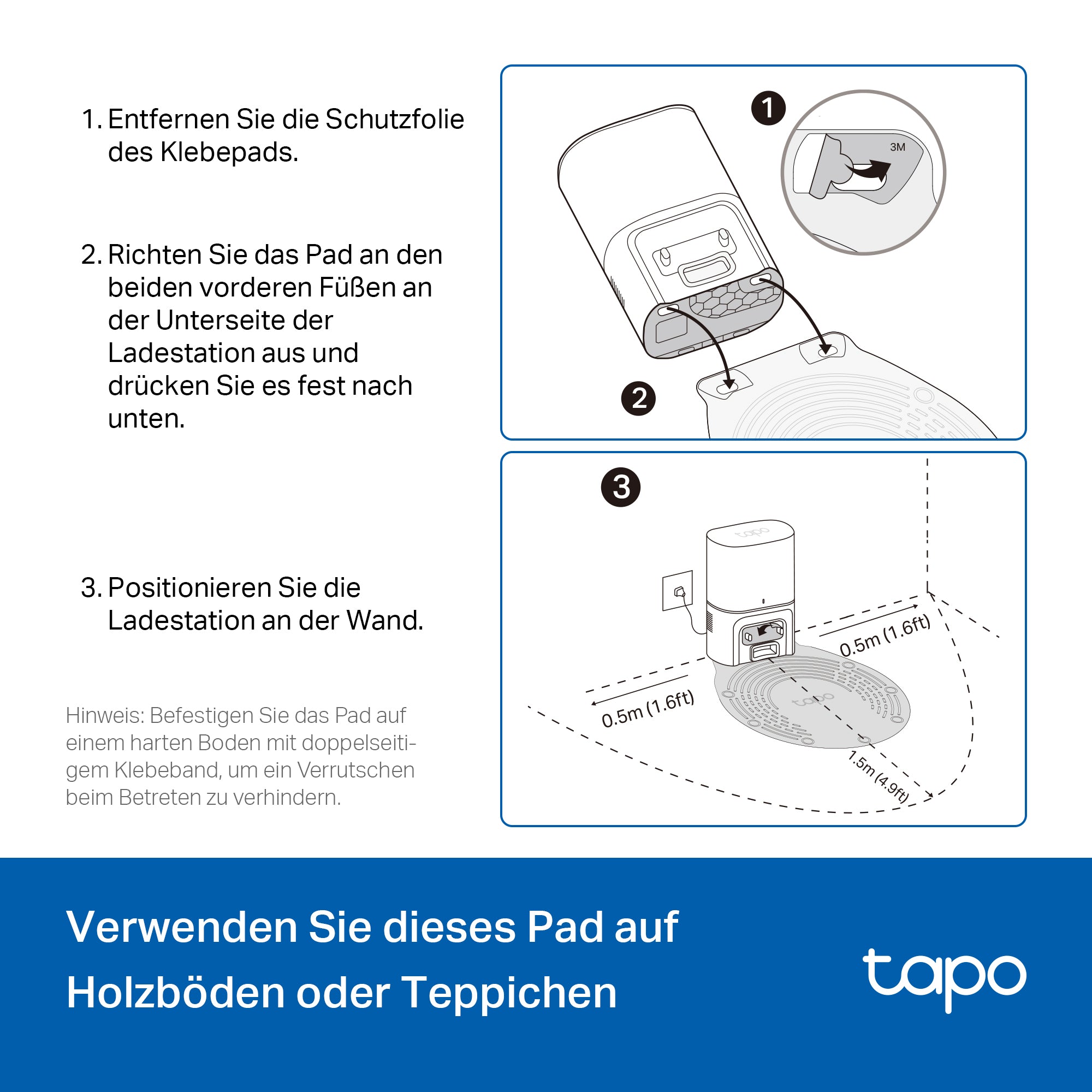 Tapo RVA411 Wasserdichte Matte, Nur für Tapo RV30/20 Max Plus - Vacuum Accessory