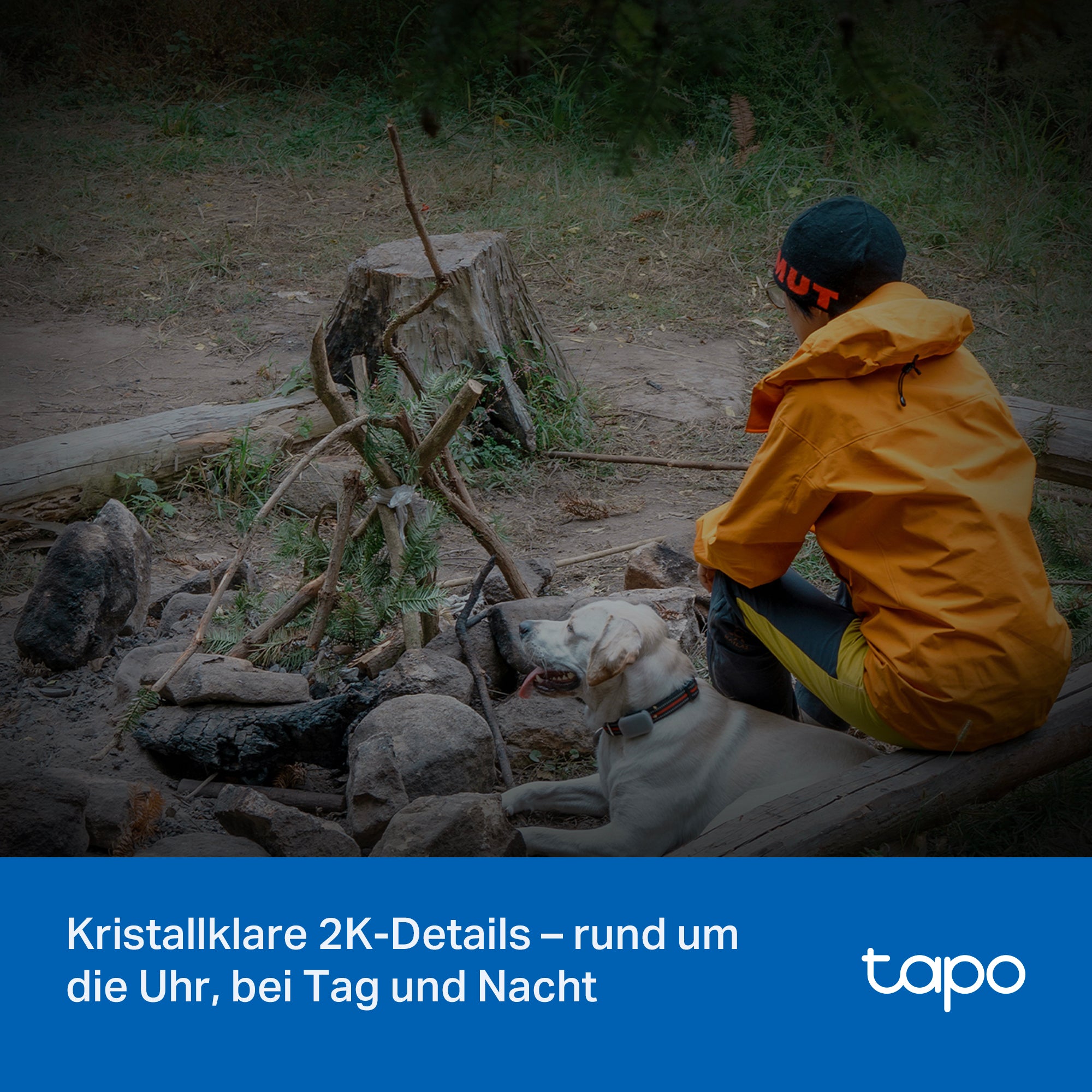 Tapo C615G KIT 2K 3MP 360° mit SIM-Karte, Solarpanel-Set - 4G Camera