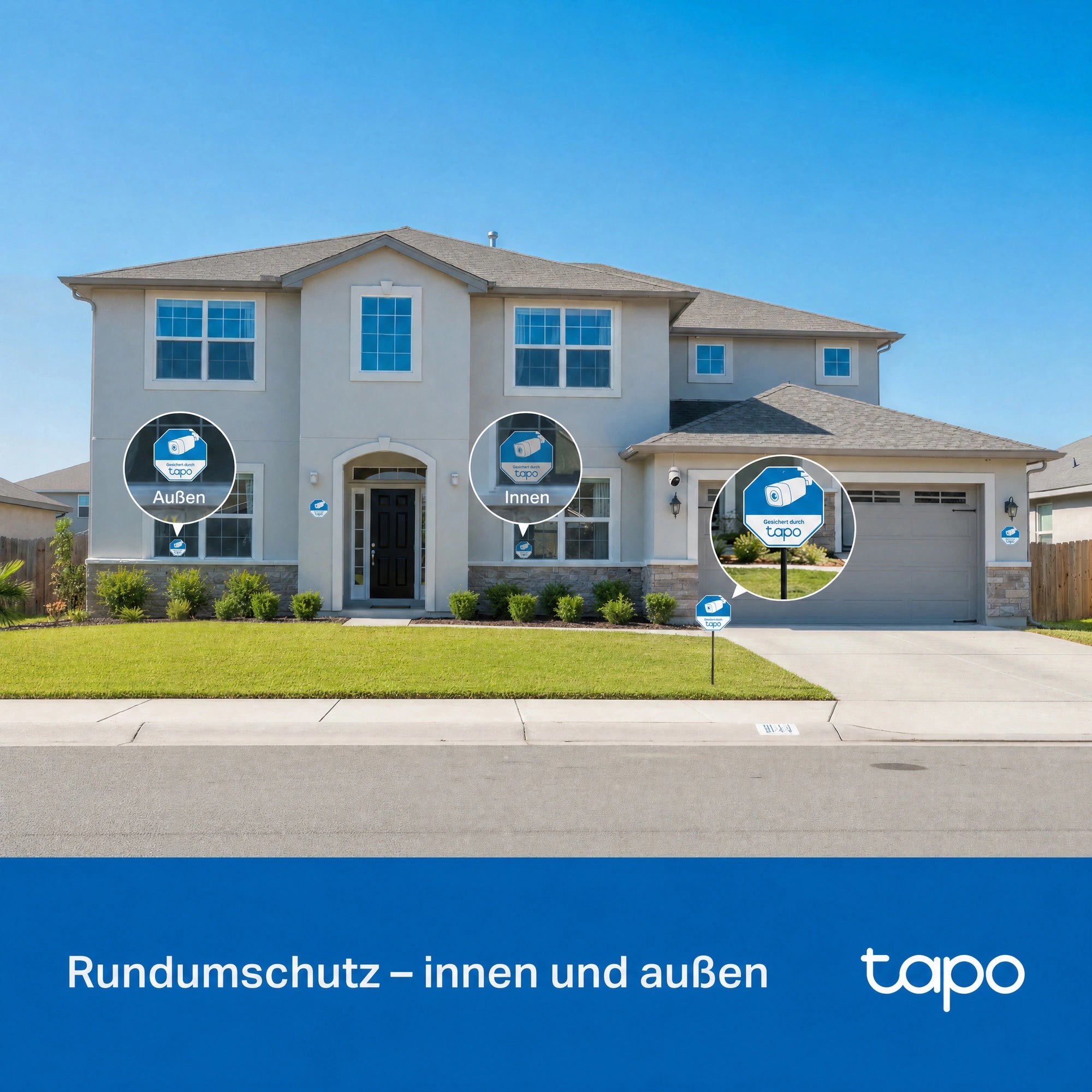 Tapo CA510 Tapo Sicherheitszeichen- und Aufkleber-Set
