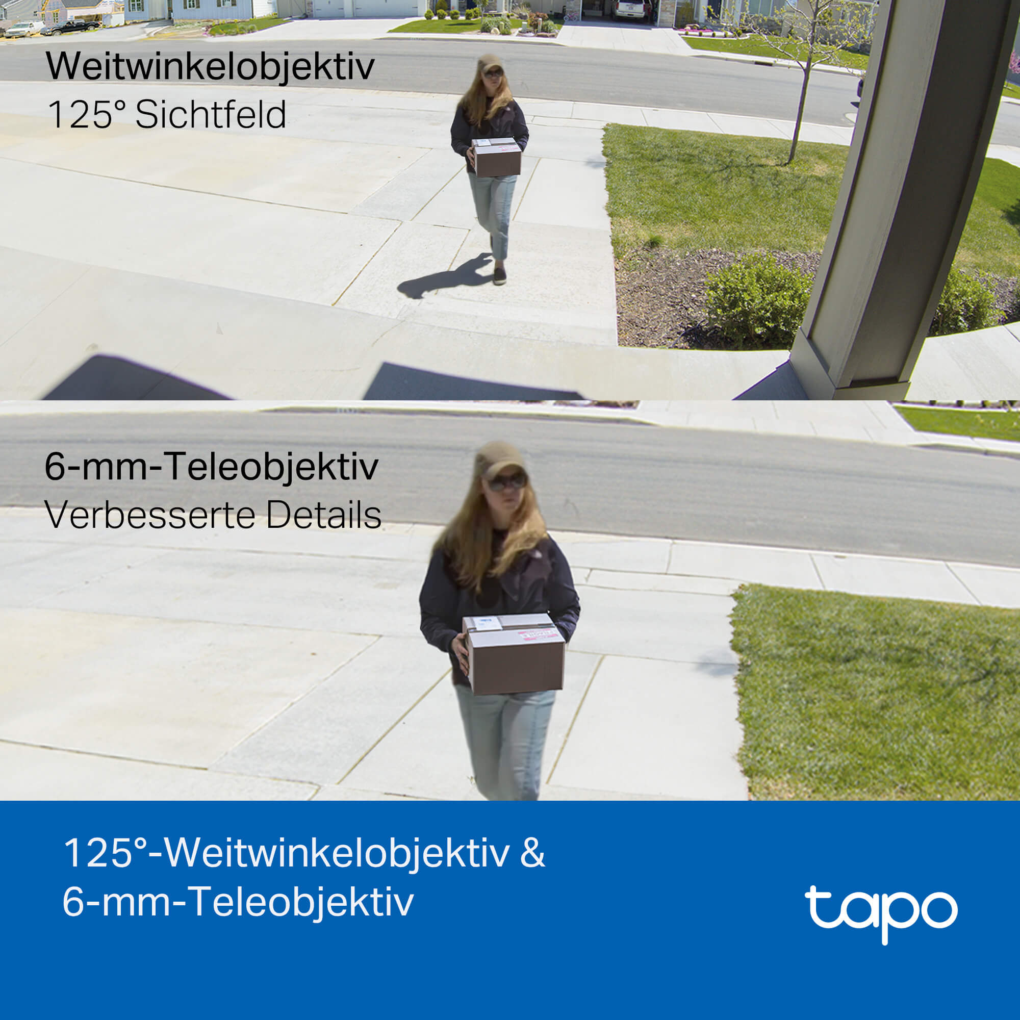 Tapo C246D 2K 3MP, Dual-Objektiv für Innen & Außen - Überwachungskamera