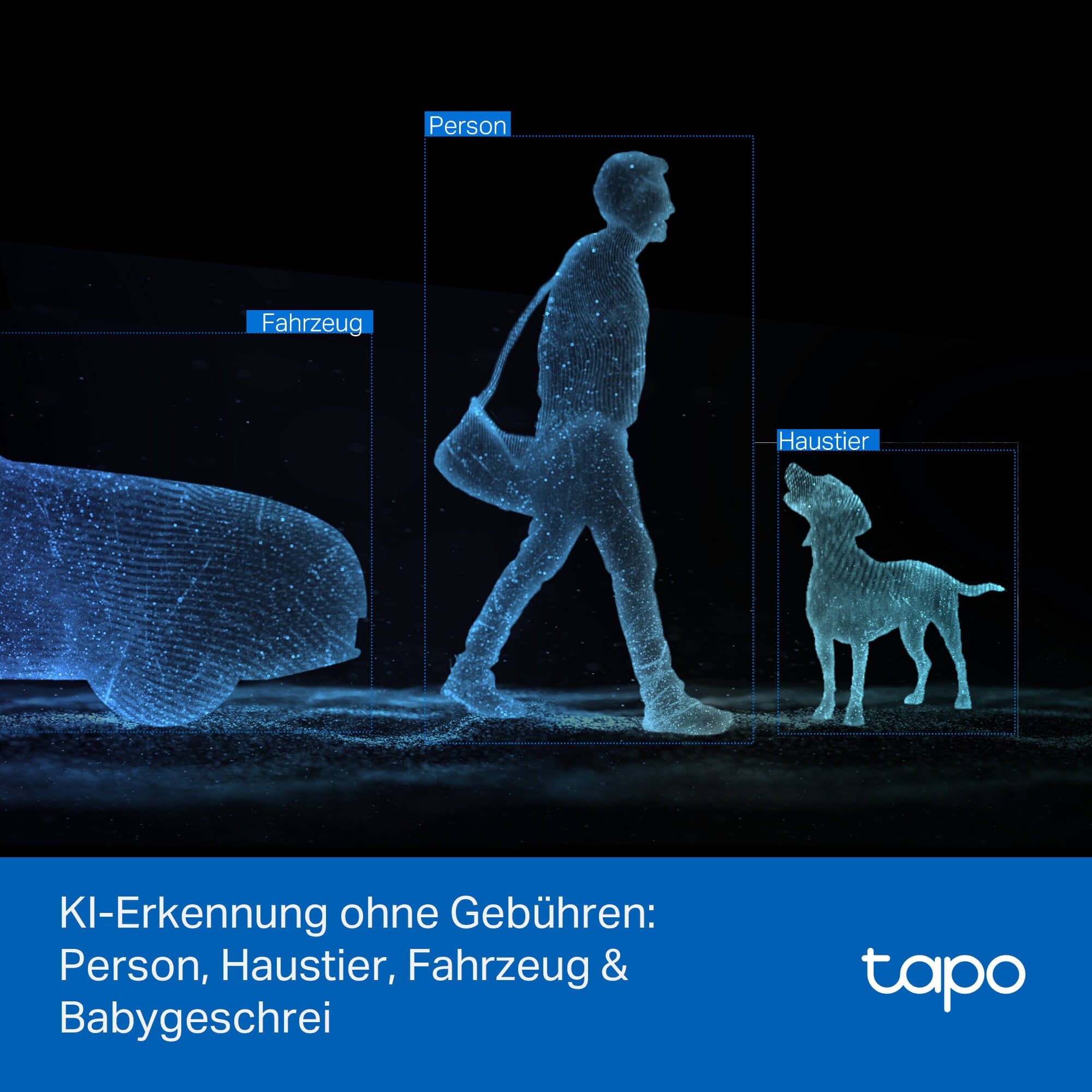 Tapo C246D 2K 3MP, Dual-Objektiv für Innen & Außen - Überwachungskamera