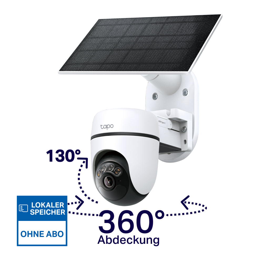 3K 5MP 360° Solarbetriebene Kamera | Tapo C630 KIT