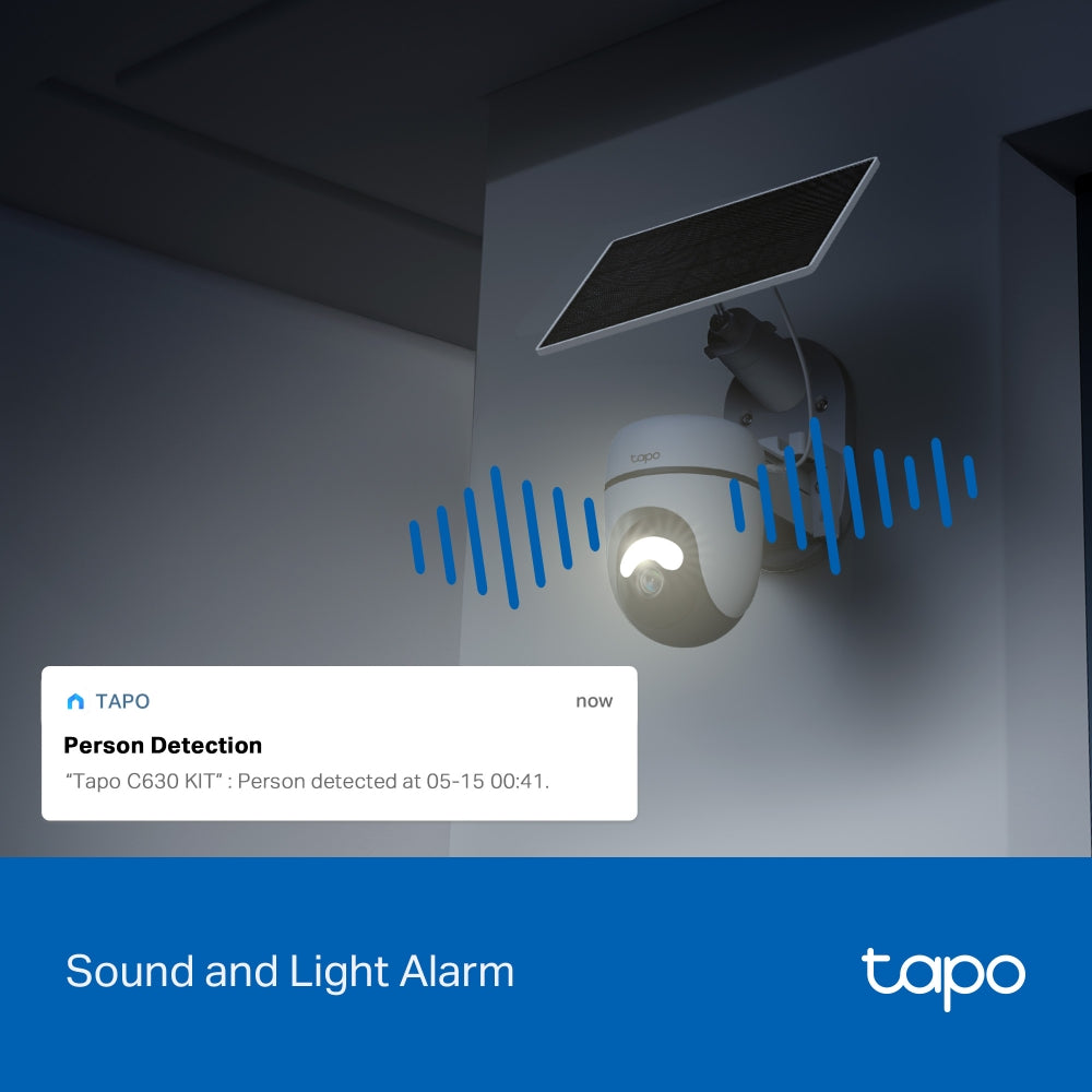 3K 5MP 360° Solarbetriebene Kamera | Tapo C630 KIT