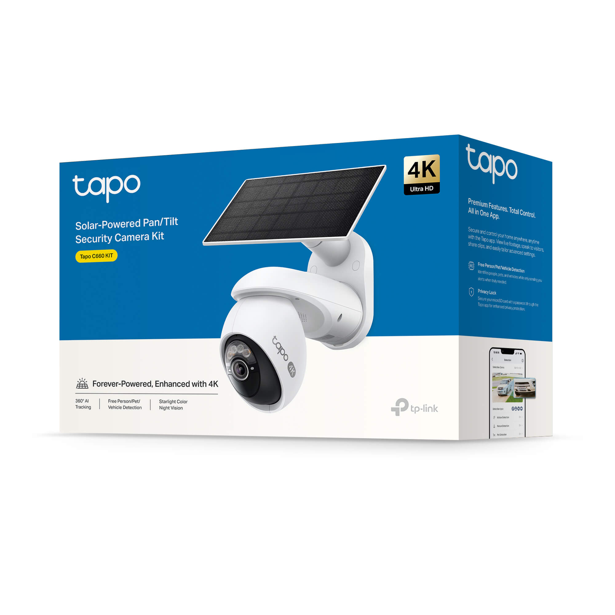 Tapo C660 KIT 4K 8MP 360°, Solarpanel-Set - Surveillance Cameras