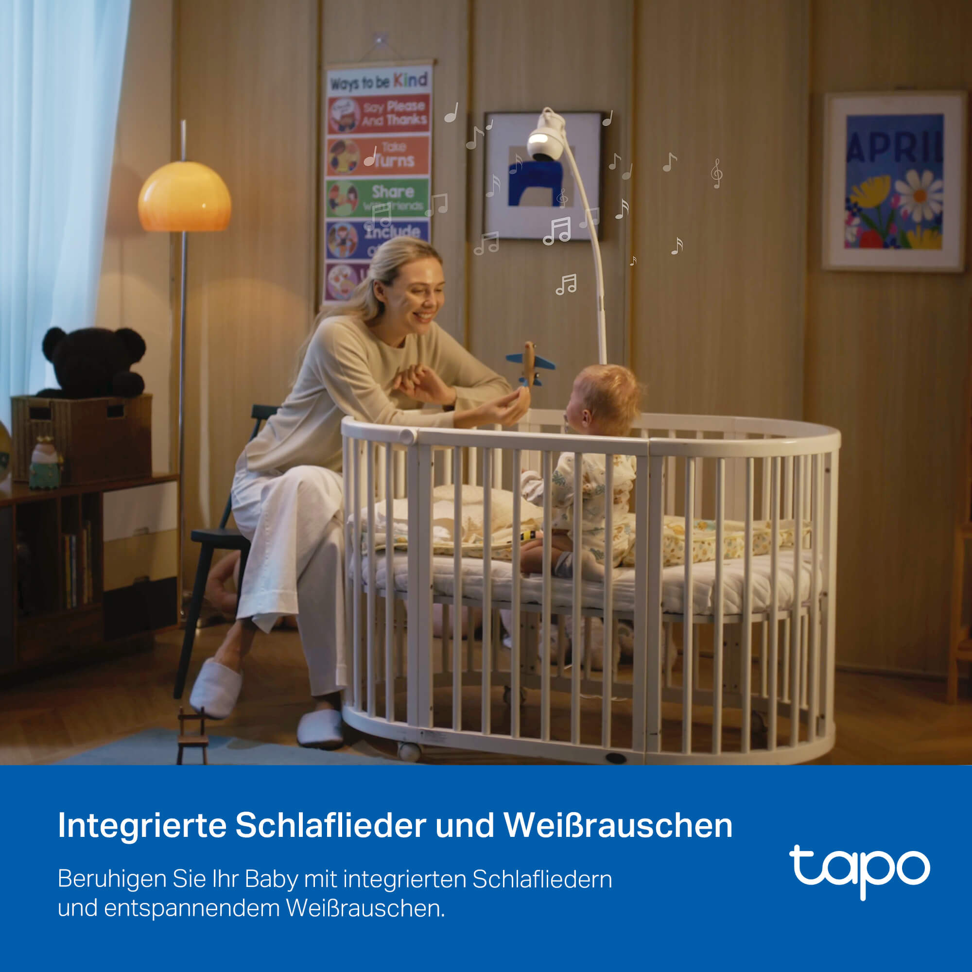 Tapo C840 2K 4MP, 360° Dual-Objektiv Baby Kamera - Überwachungskamera