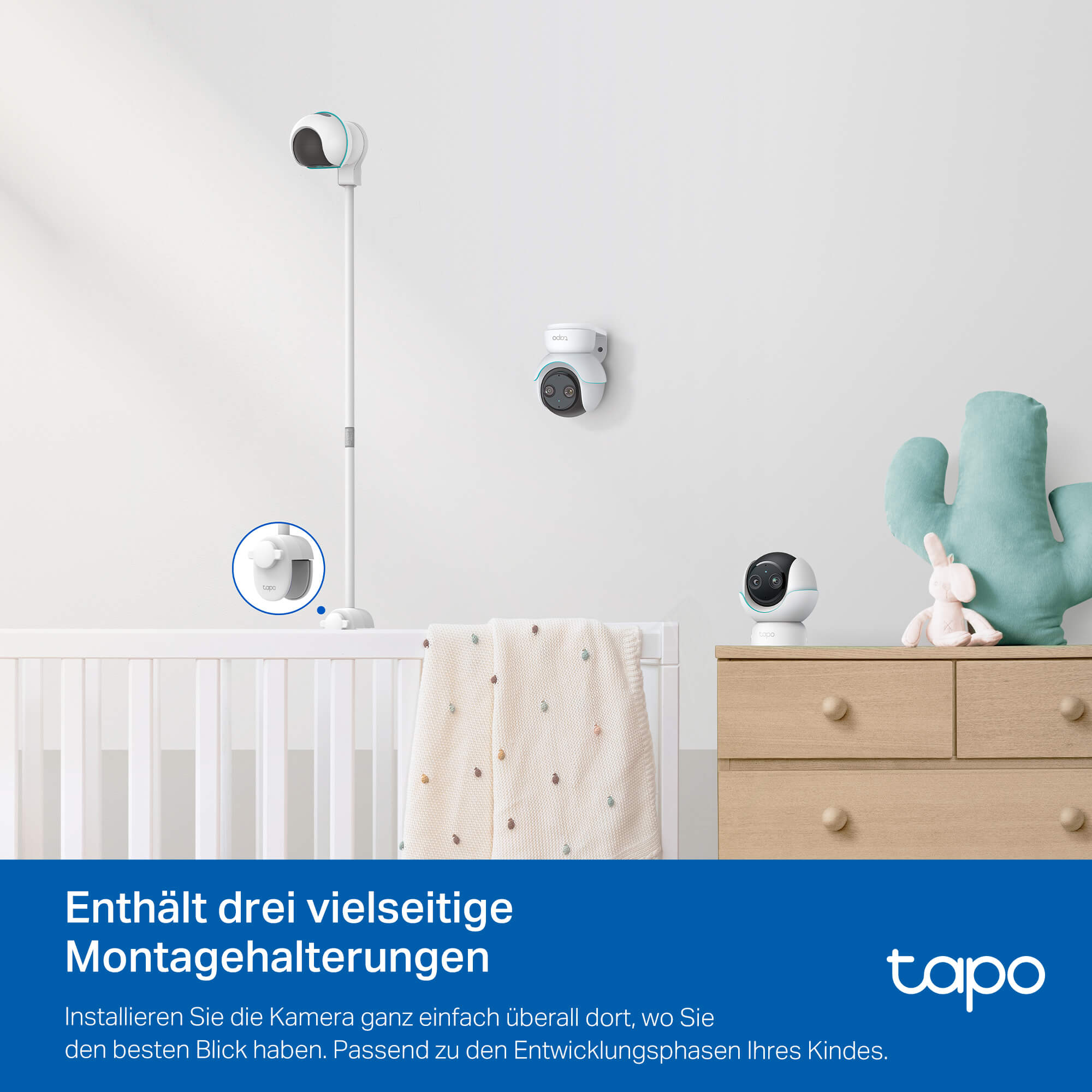 Tapo C840 2K 4MP, 360° Dual-Objektiv Baby Kamera - Überwachungskamera