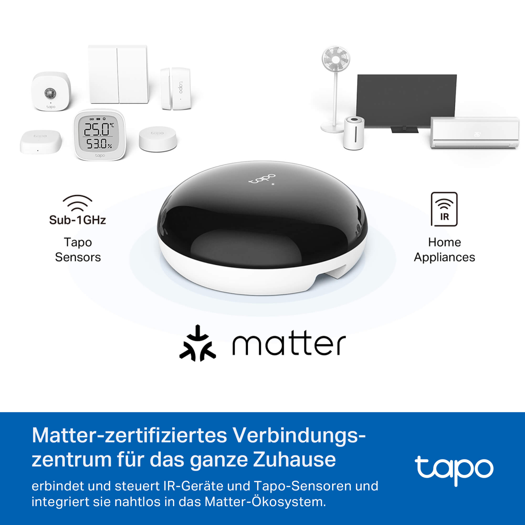 Tapo H110 Hub, Infrarot Fernbedienung - Hub