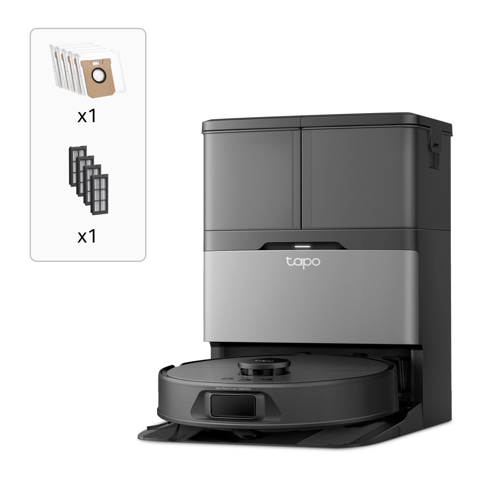 Tapo RV50 Pro Omni Set mit HEPA-Filter & Staubbeuteln