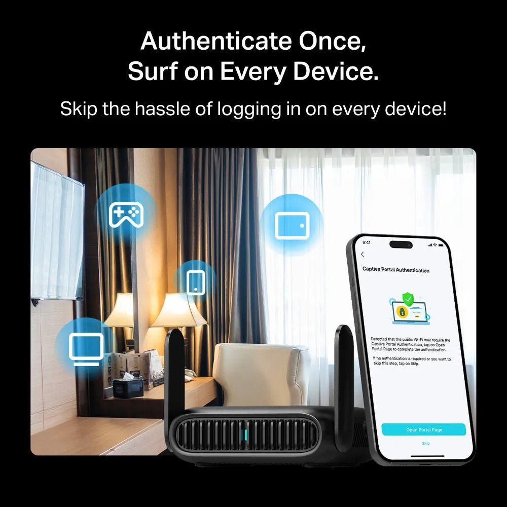 BE3600 Dual - Band Wi - Fi 7 Reise - Router | TL - WR3602BE - TL-WR3602BE