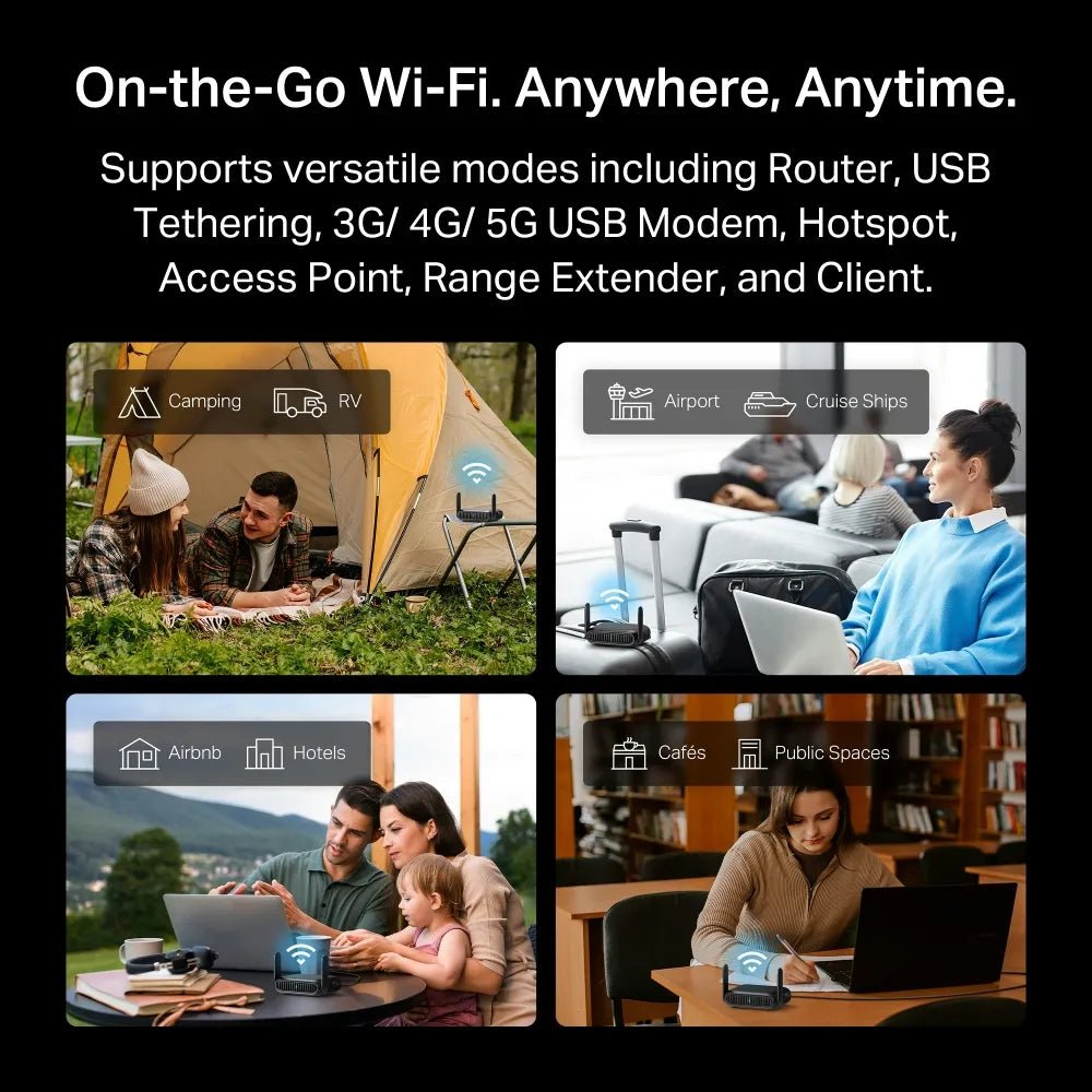 BE3600 Dual - Band Wi - Fi 7 Reise - Router | TL - WR3602BE - TL-WR3602BE