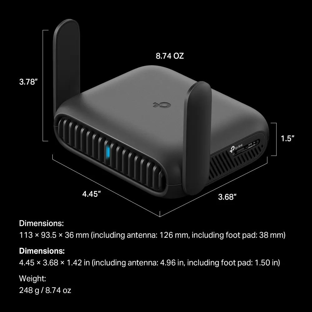 BE3600 Dual - Band Wi - Fi 7 Reise - Router | TL - WR3602BE - TL-WR3602BE