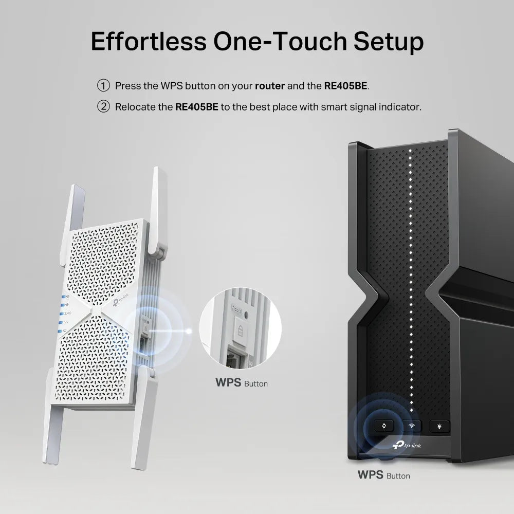 BE6500 Dual - Band Wi - Fi 7 Range Extender | RE405BE - RE405BE