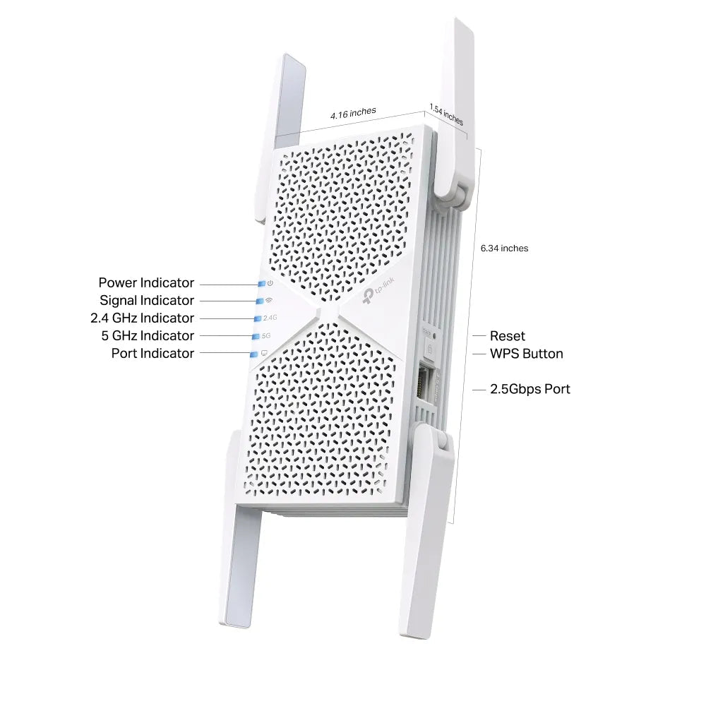BE6500 Dual - Band Wi - Fi 7 Range Extender | RE405BE - RE405BE