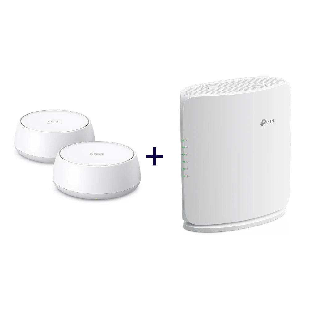 Wi-Fi 7 Router & Mesh Bundle | TP-LinkBox 7 + Deco BE25 (2er-Pack)