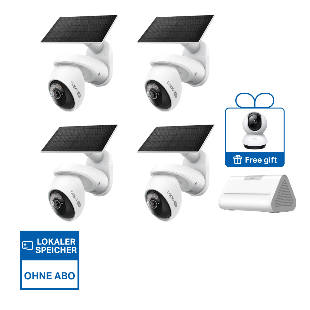 4K 8MP Überwachungssystem | Tapo H500 + C660 KIT (4er-Pack) + GRATIS Tapo C220