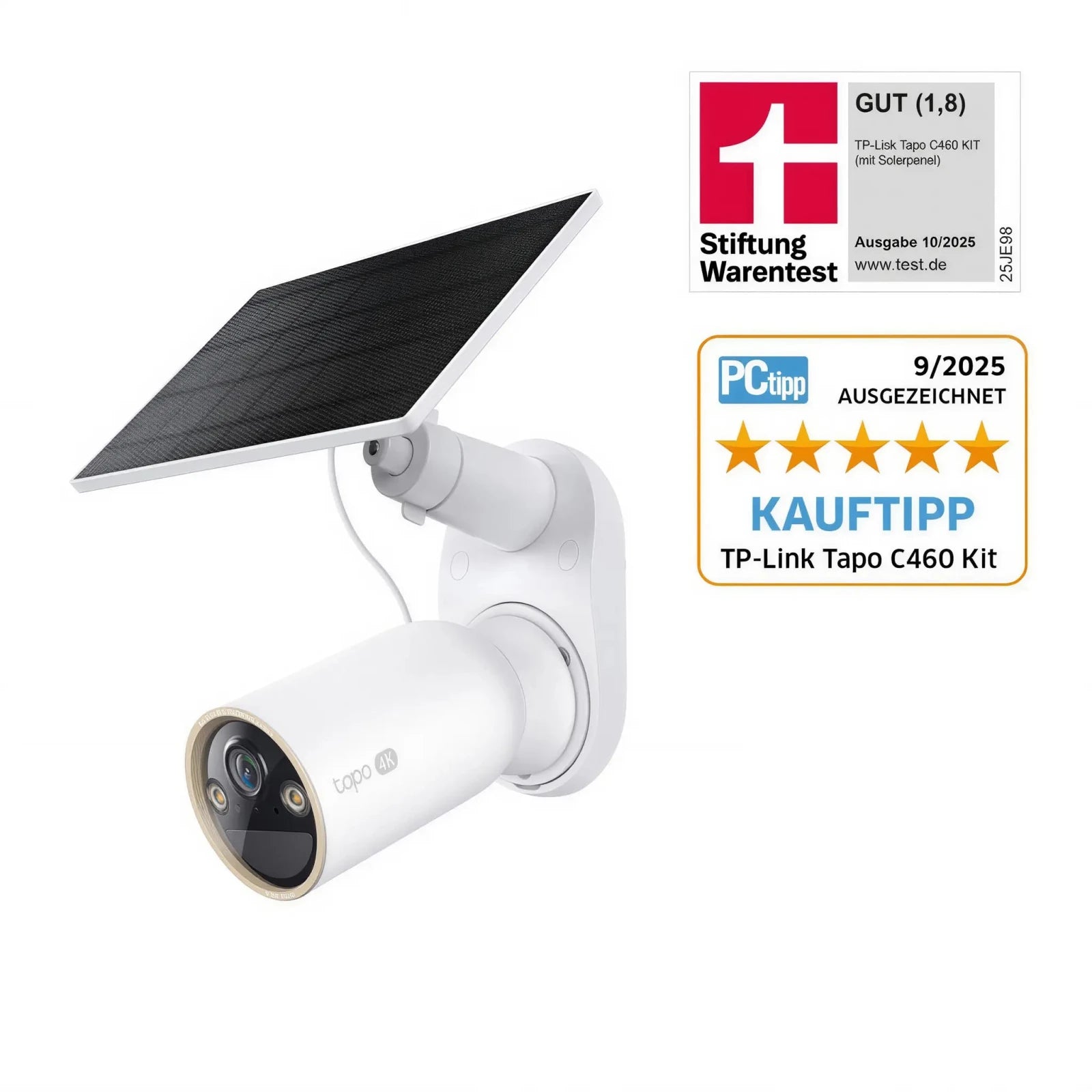 Tapo C460 KIT 4K 8MP, Solarpanel - Set - Tapo C460 KIT