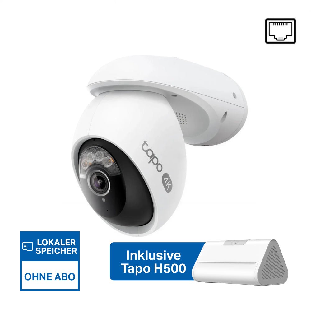 Tapo C560WS 4K 360° + H500 Speicher - Bundle - ostern2