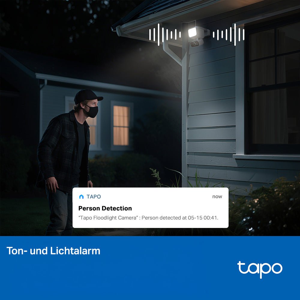 Tapo C615F KIT, 2K 3MP, 360° Abdeckung, 800 - Lumen, Solar - Flutlicht - Kamera - Tapo C615F KIT