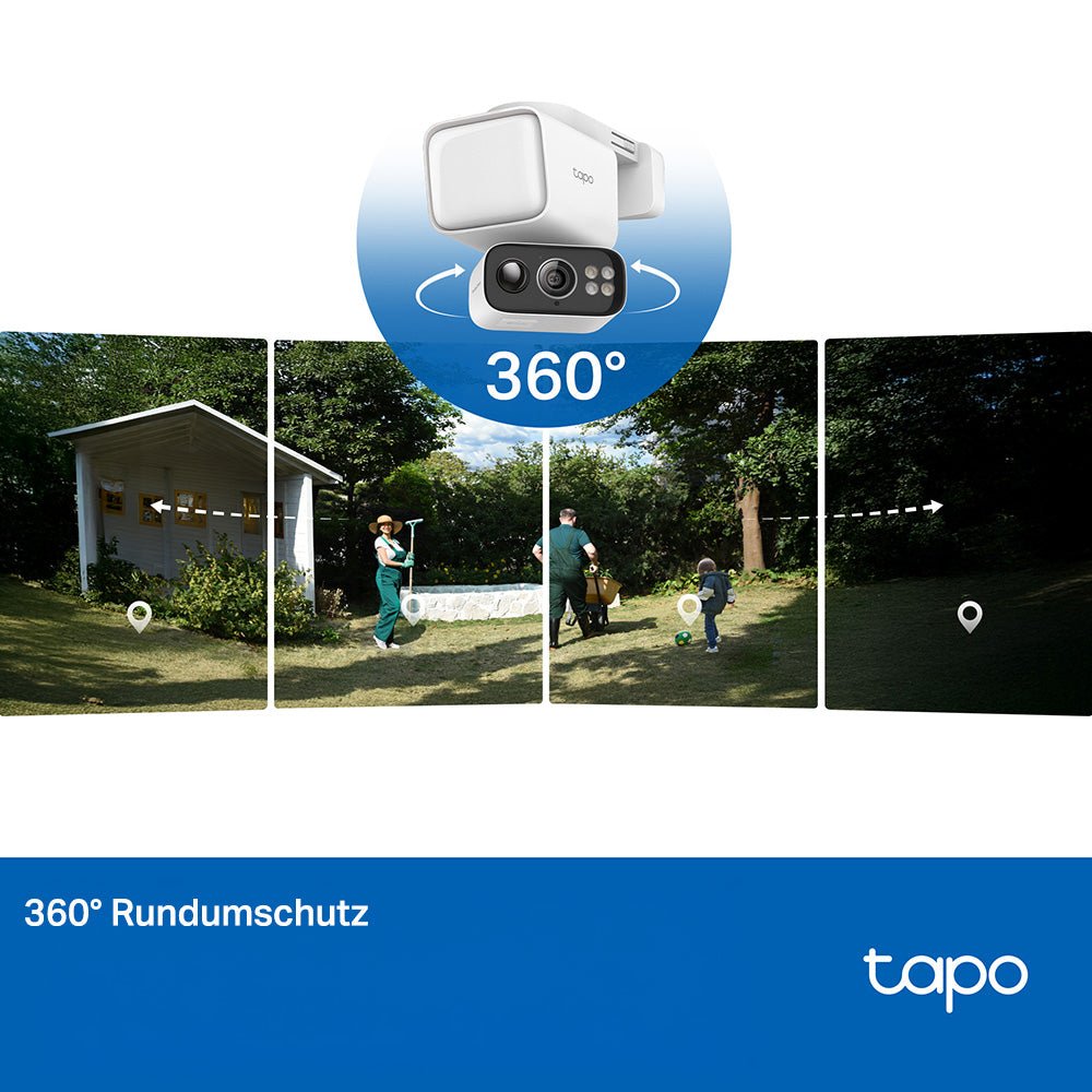 Tapo C615F KIT, 2K 3MP, 360° Abdeckung, 800 - Lumen, Solar - Flutlicht - Kamera - Tapo C615F KIT