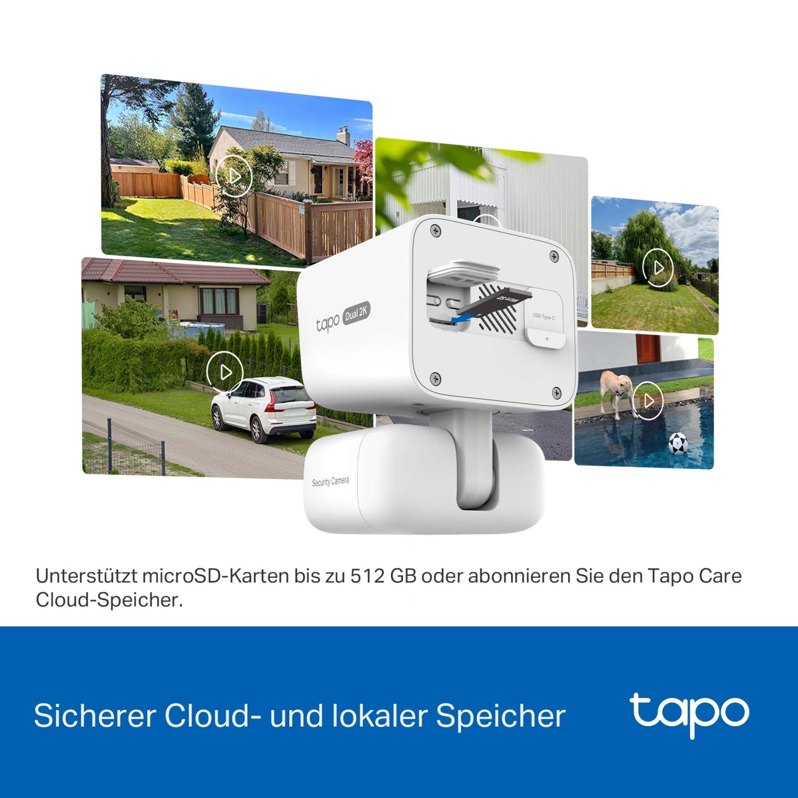 Tapo C645D KIT Solarbetriebenes dual lens Pan/Tilt Sicherheitskamera - Kit - Tapo C645D KIT