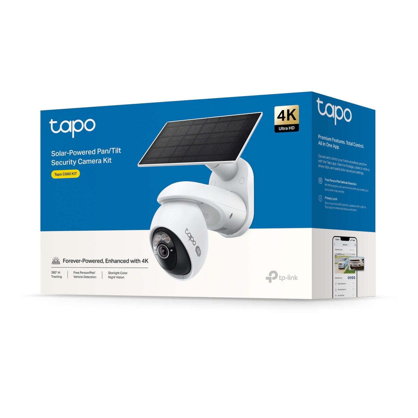 Tapo C660 KIT 4K 8MP 360°, Solarpanel - Set - Tapo C660 KIT
