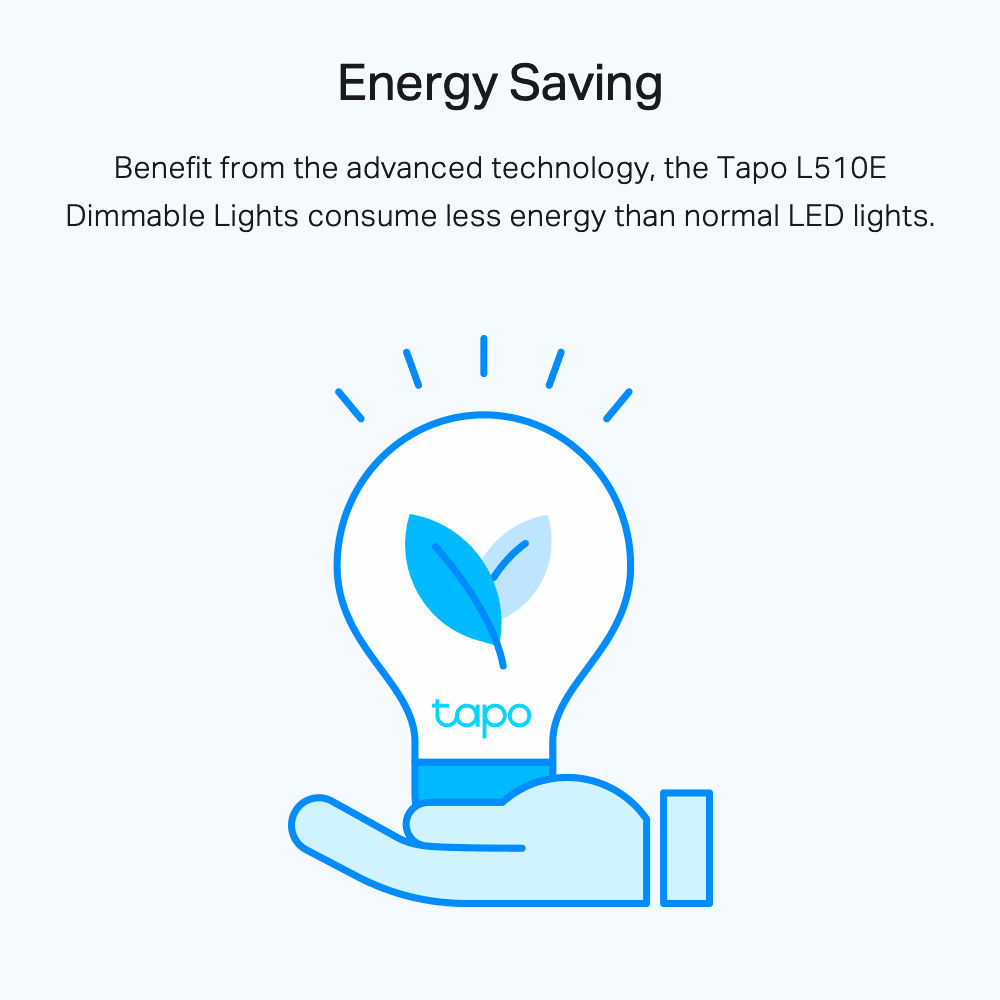 Tapo L510E WLAN Glühbirne, 806 Lumen Warmlicht - Tapo L510E