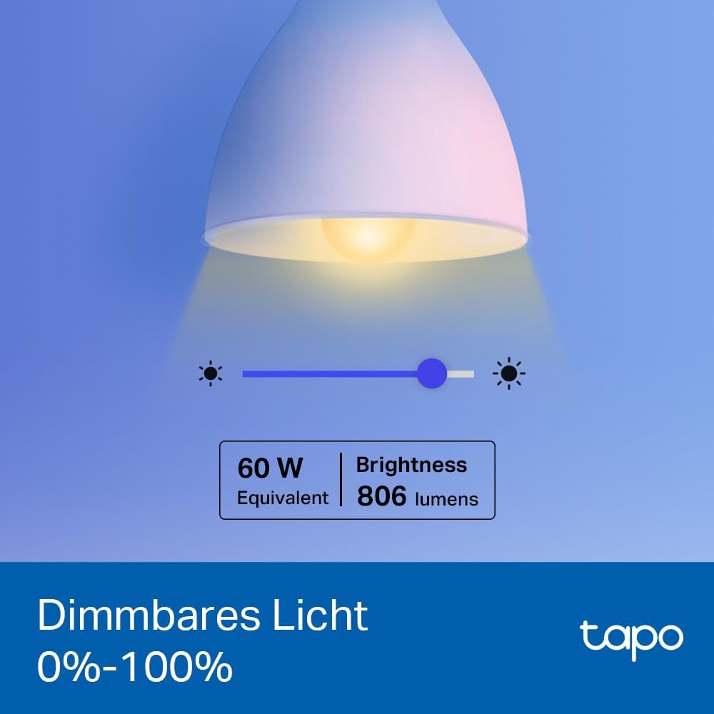 Tapo L530E WLAN Glühbirne, 806 Lumen Mehrfarbrige - Tapo L530E