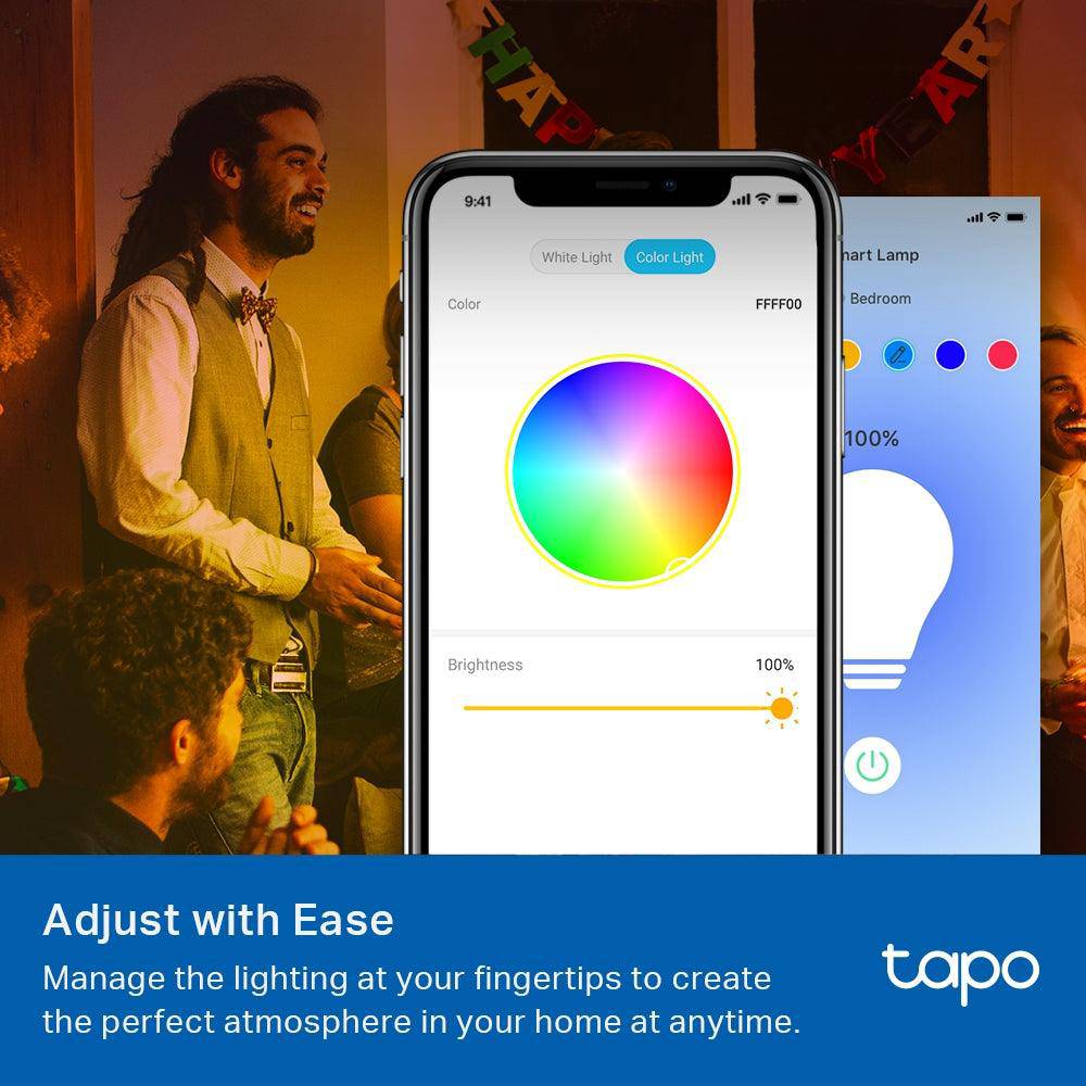 Tapo L530E(4 - pack) WLAN Glühbirne, 806 Lumen, Mehrfarbrige - Tapo L530E(4St.)