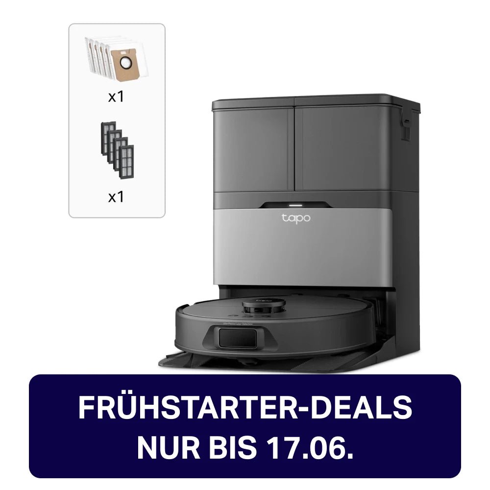 Tapo RV50 Pro Omni Set mit HEPA-Filter & Staubbeuteln - Mai1