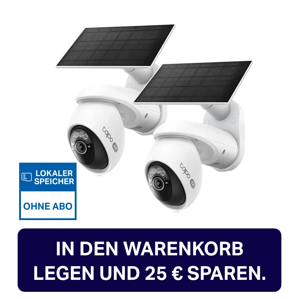 4K 8MP 360° Solarbetriebene Kamera | Tapo C660 KIT(2er-Pack)